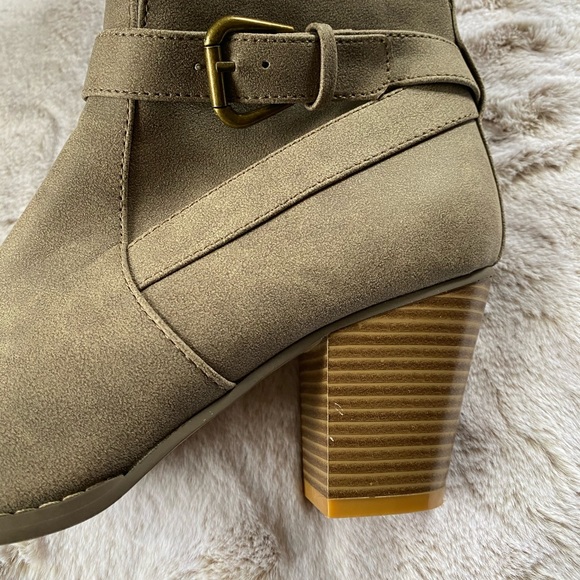 Taupe Ankle Boots - Picture 3 of 4
